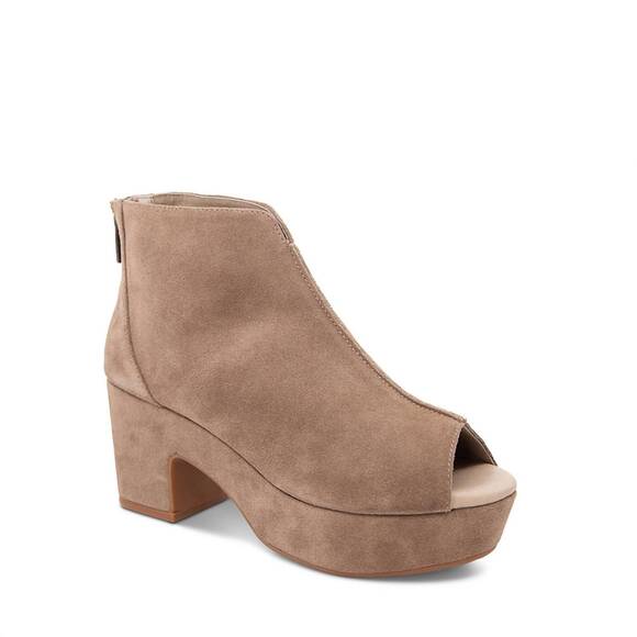 NEW CHOCOLAT BLU women's gabe ankle boots in toffee suede
